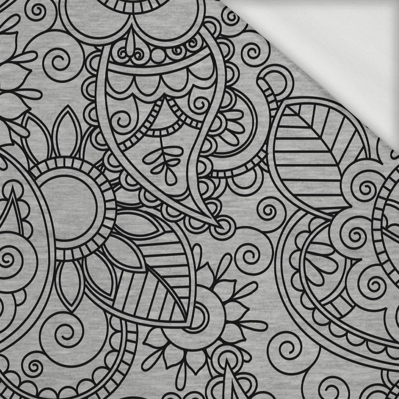 MEHNDI SCHWARZ / melange grau - Sommersweat