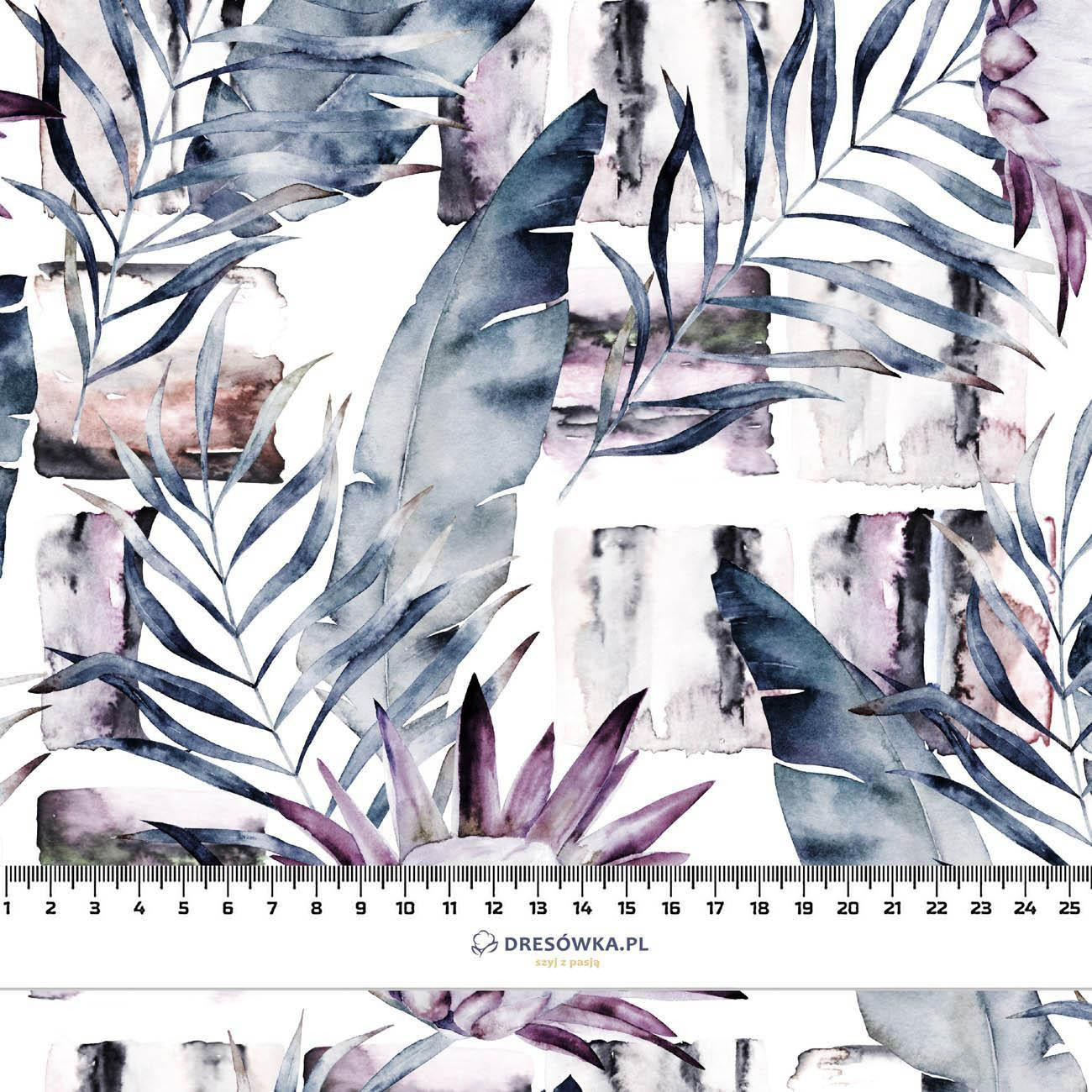 AQUARELL BLÄTTER 2.0 - Bamboo fabric 170g