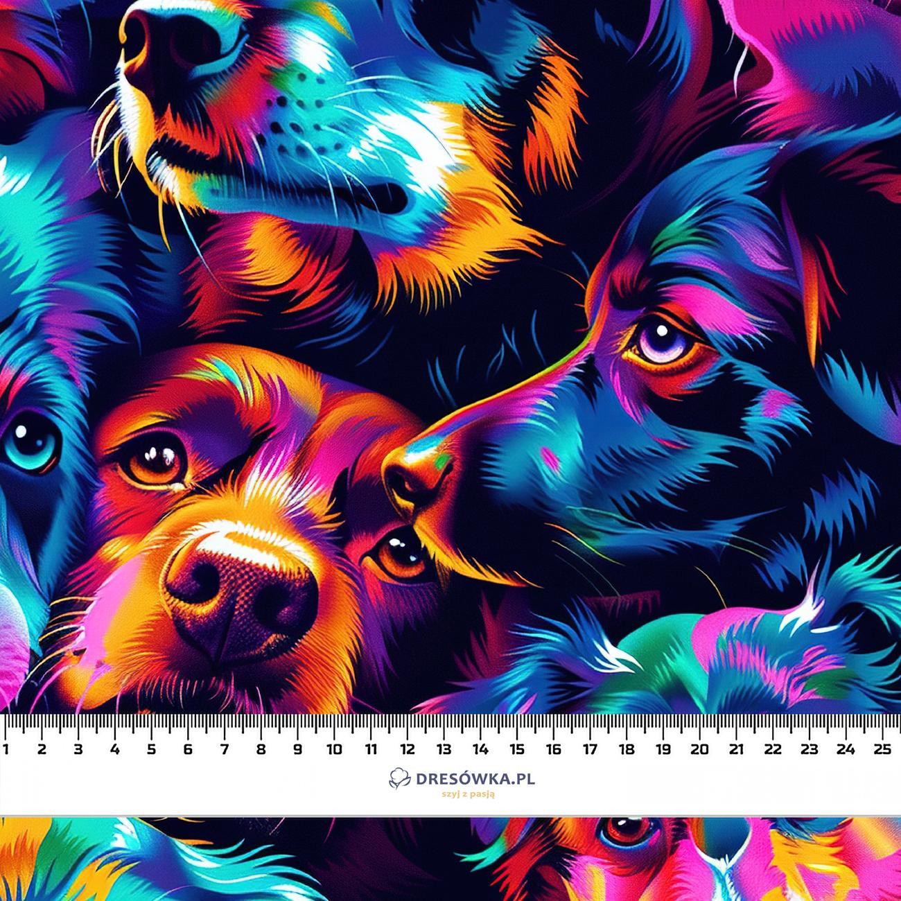 COLORFUL DOGS - schnelltrocknende Webware