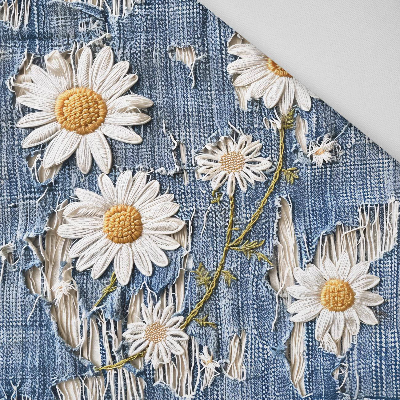 DAISIES DENIM IMITATION M. 3 - Panama 220g