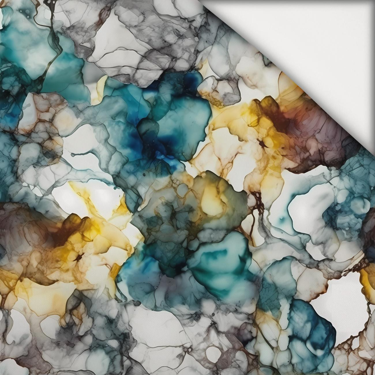 ALCOHOL INK M. 1 - leichte Maschenware angeraut