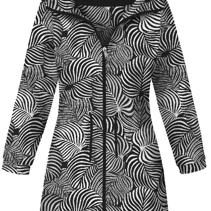 DAMENPARKA (ANNA) - ZEBRA BLÄTTER - Nähset