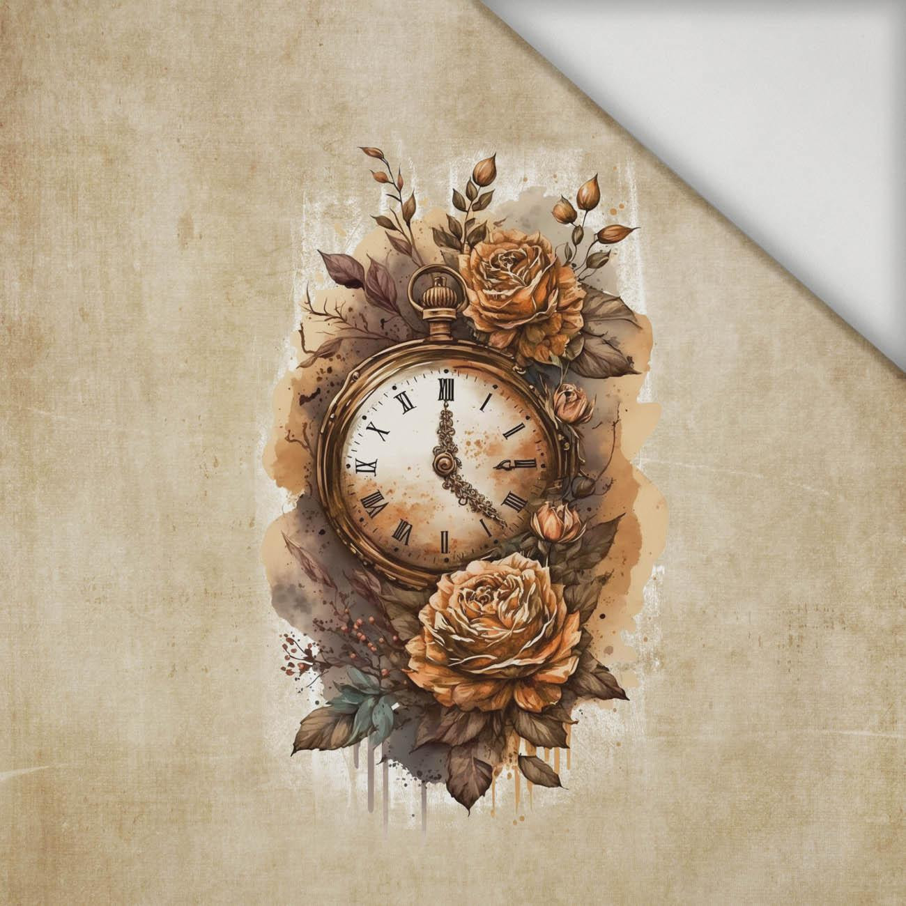 STEAMPUNK CLOCK - Paneel (75cm x 80cm) Lycra 300g