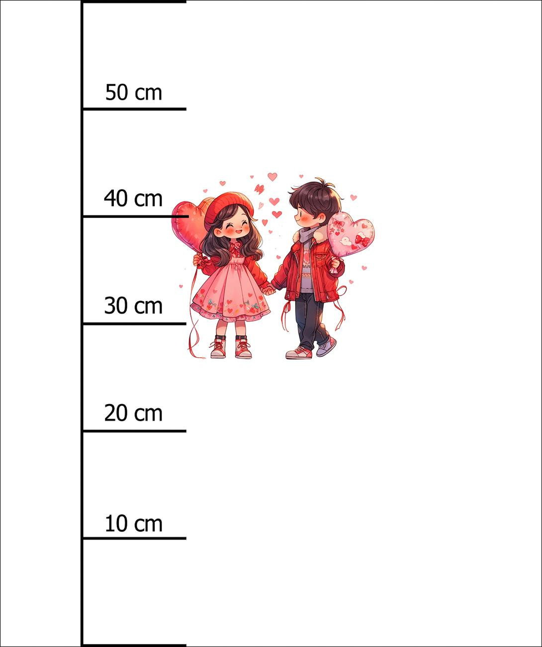 ANIME COUPLE M. 2 - Paneel (60cm x 50cm) SINGLE JERSEY 