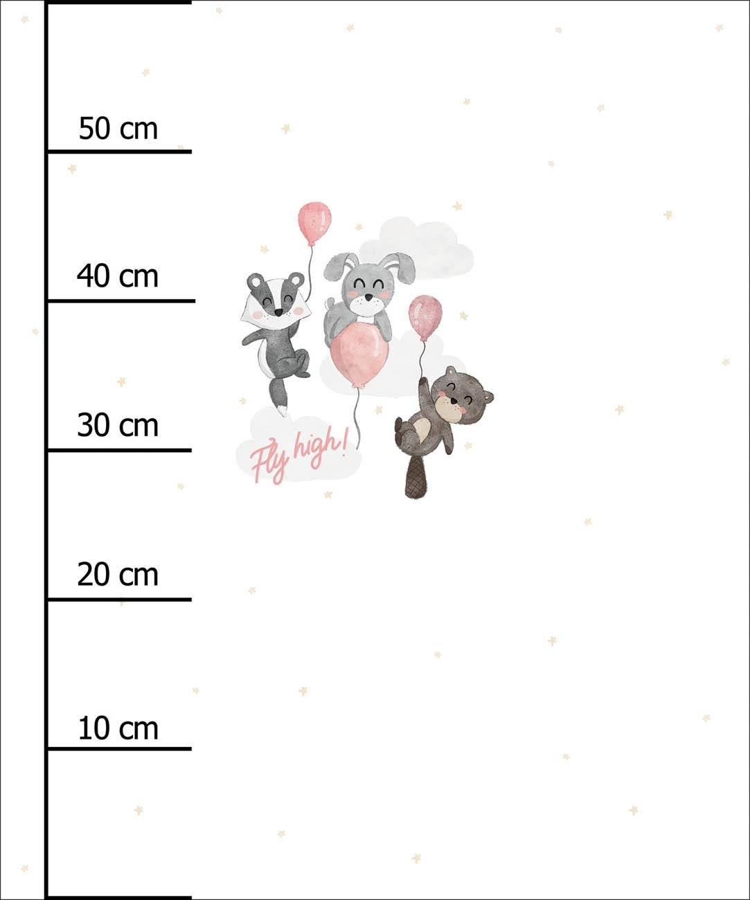 FLY HIGH M. 2 / Rosa - Paneel (60cm x 50cm) Sommersweat