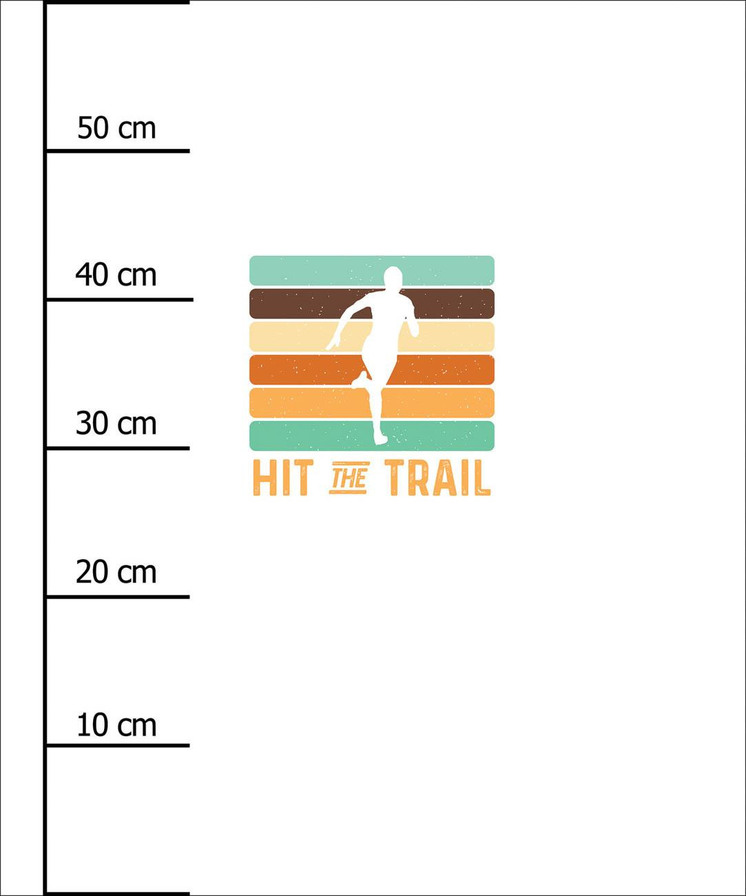 HIT THE TRAIL / weiß - Paneel (60cm x 50cm)