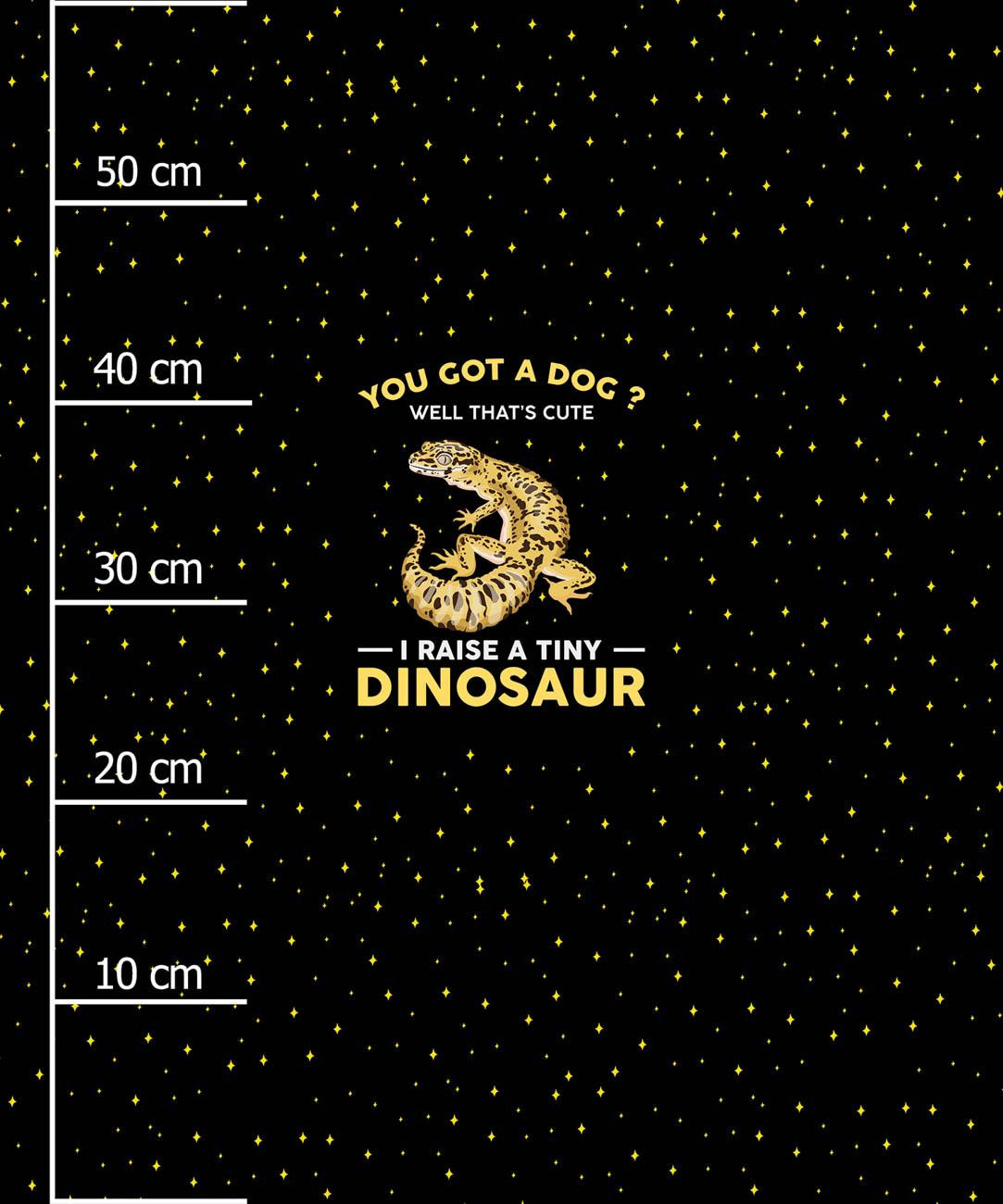 TINY DINOSAUR / schwarz - Paneel (60cm x 50cm)