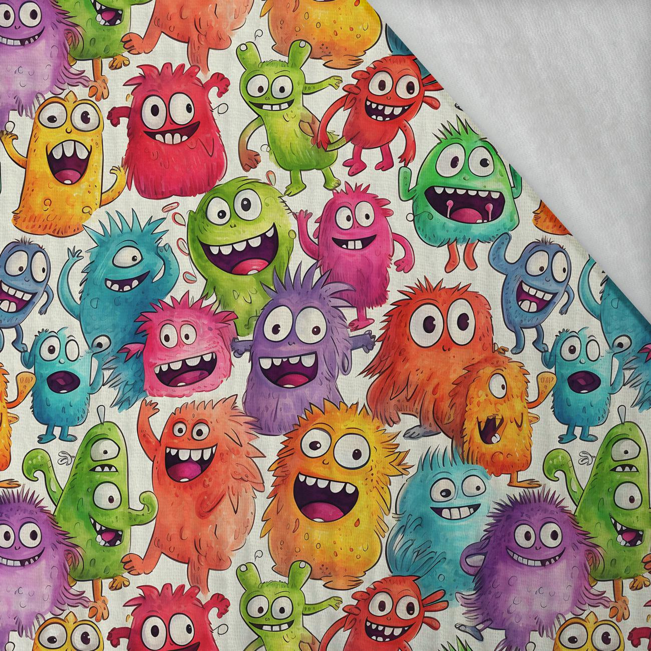 FUNNY MONSTERS M. 3 - Baumwoll Musselin