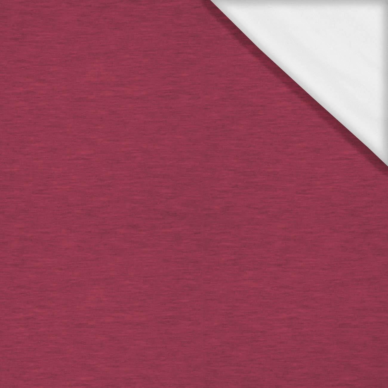 MELANGE / viva magenta- Single Jersey mit Elastan ITY