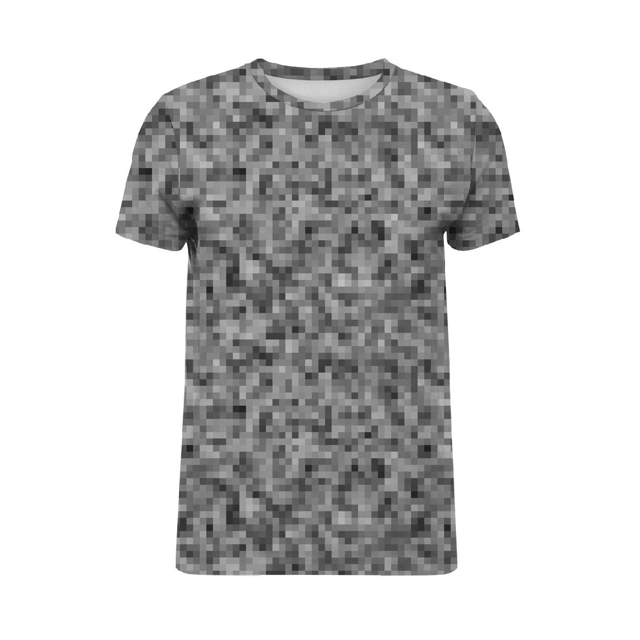 HERREN T-SHIRT - PIXEL MS.2 / grau - Single Jersey 