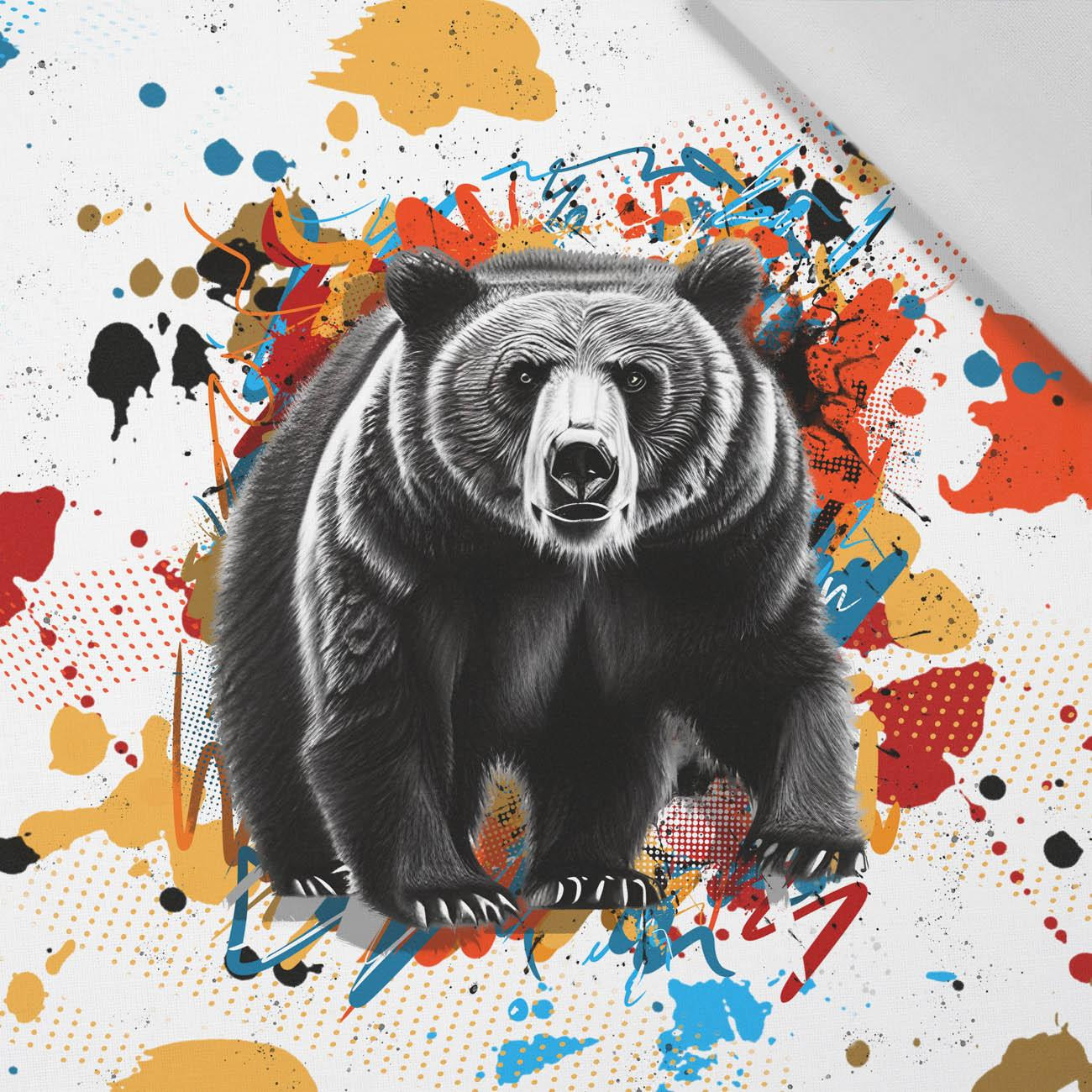 BEAR / SPECKS - Paneel (60cm x 50cm)  Baumwoll Webware