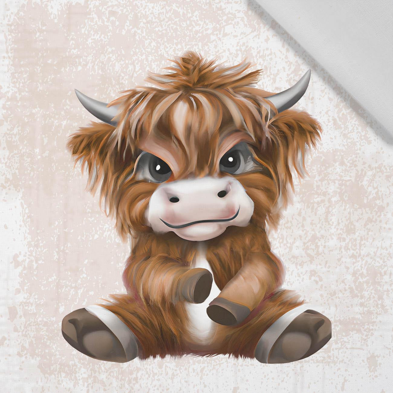 BABY BULL - Paneel (60cm x 50cm)  Baumwoll Webware