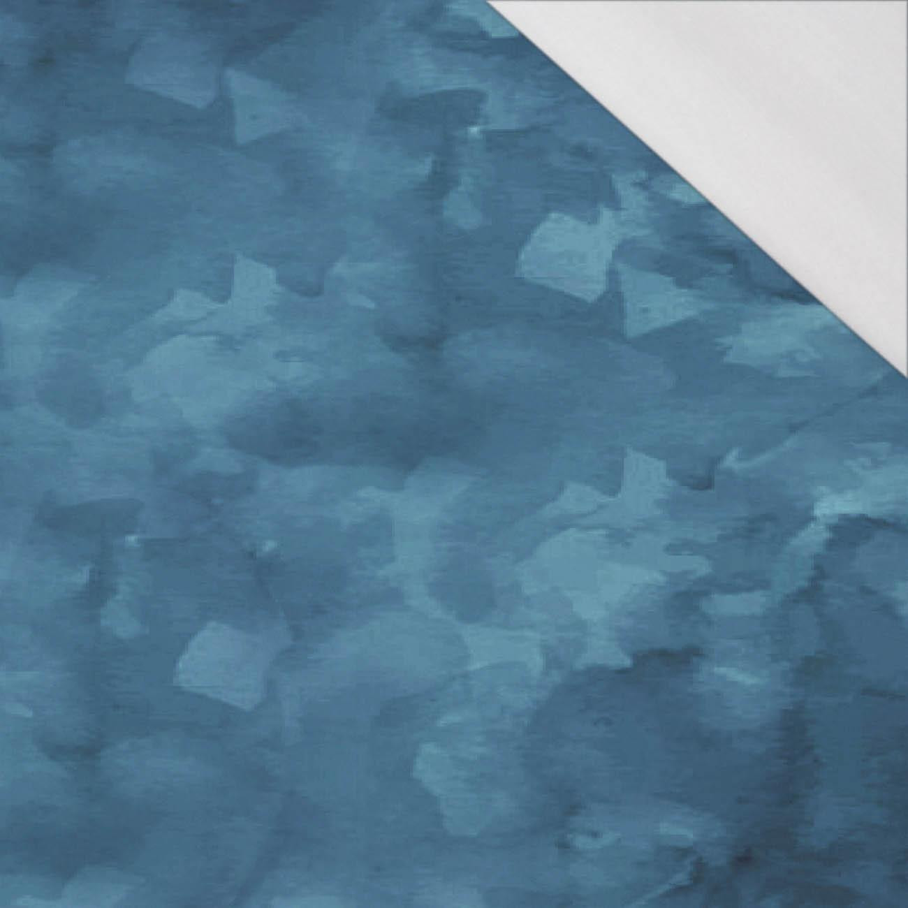 CAMOUFLAGE m. 2 / atlantic blue - bio single jerset mit Elastan Sommersweat
