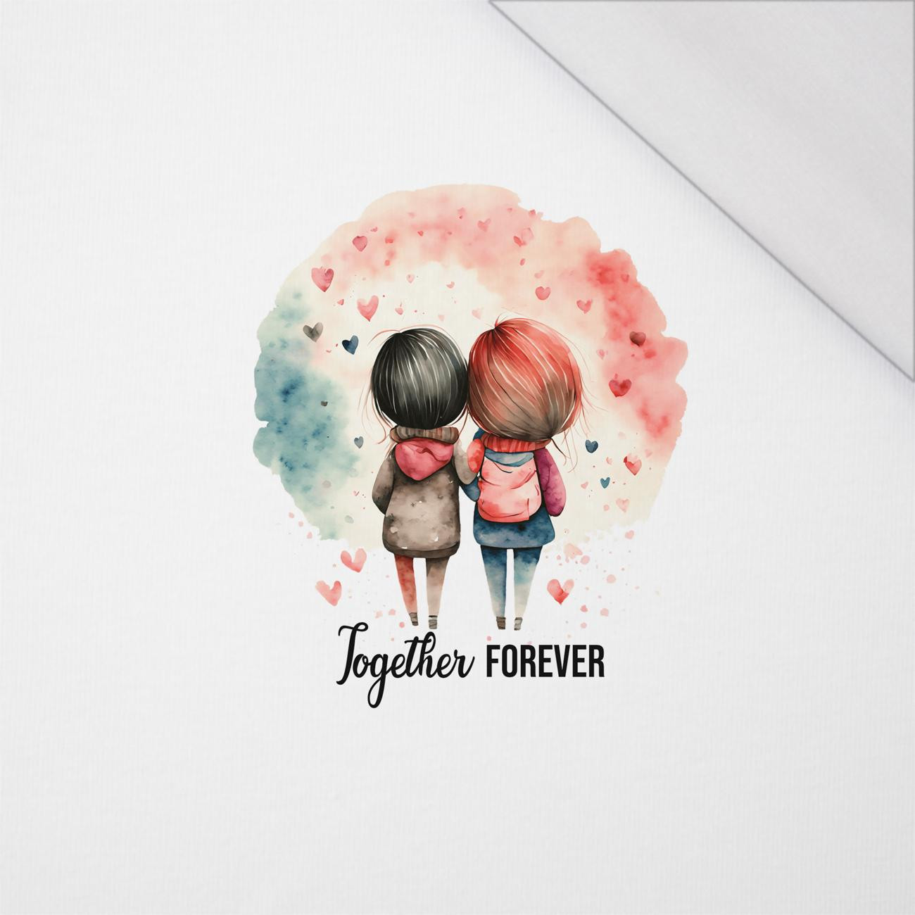 TOGETHER FOREVER / girls - Paneel (60cm x 50cm) SINGLE JERSEY 