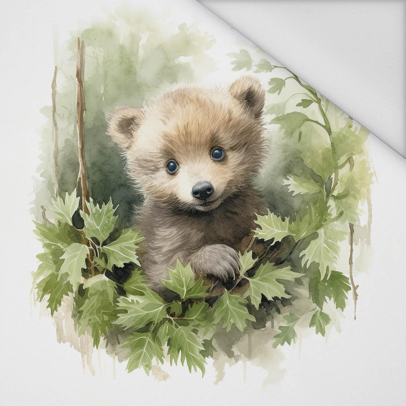 WATERCOLOR LITTLE BEAR - Paneel (75cm x 80cm) Wasserabweisende Webware