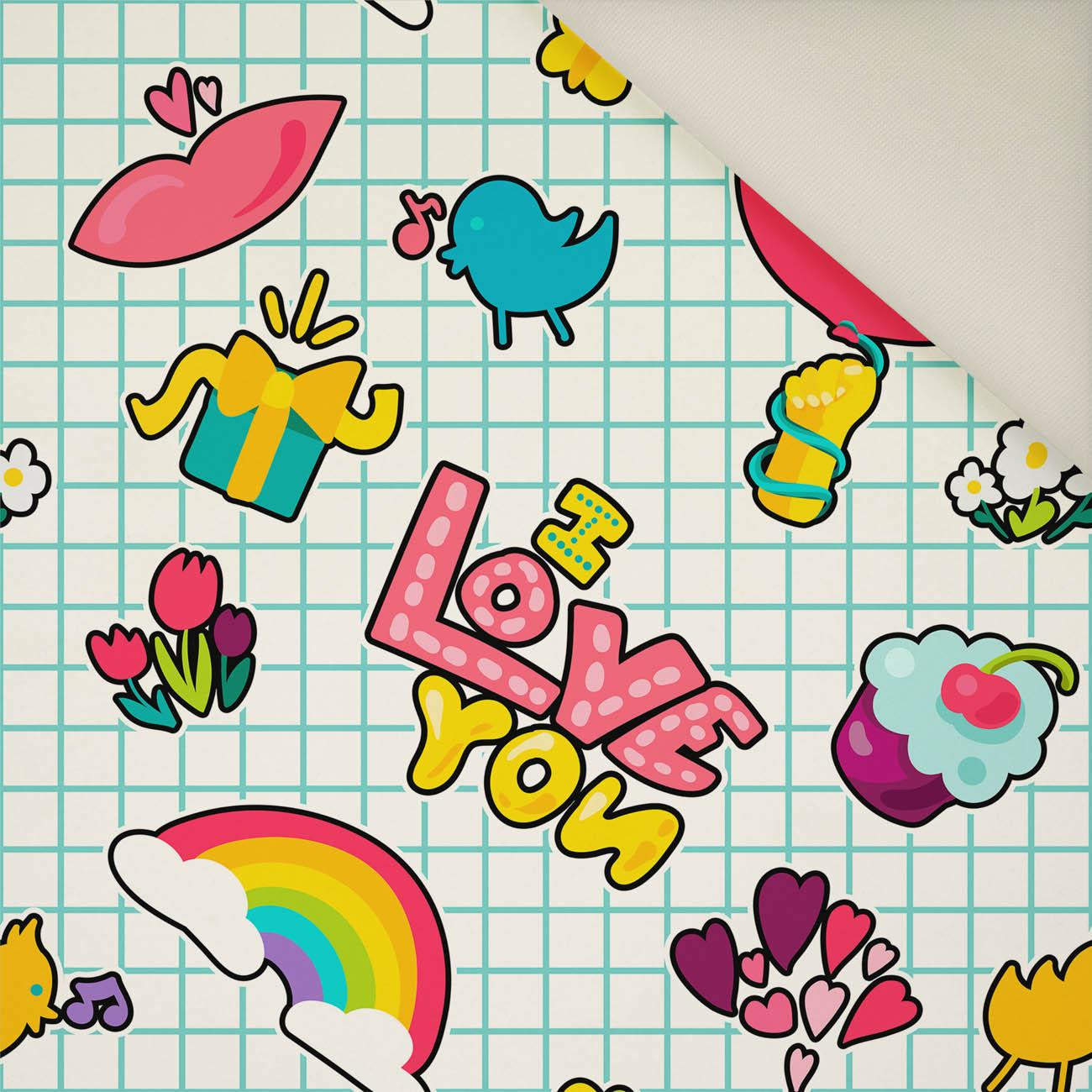 BUNTE STICKER MS. 1- Polster- Velours