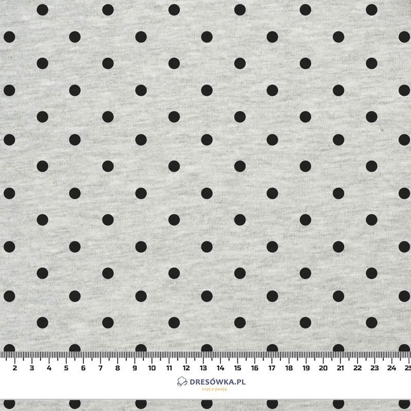 SCHWARZE PUNKTE  / M-01 melange hellgrau - Single Jersey 