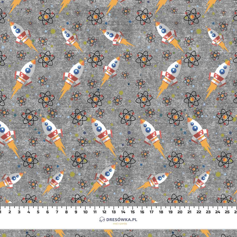 RAKETEN (WELTRAUMEXPEDITION) / ACID WASH Grau - Baumwoll Webware