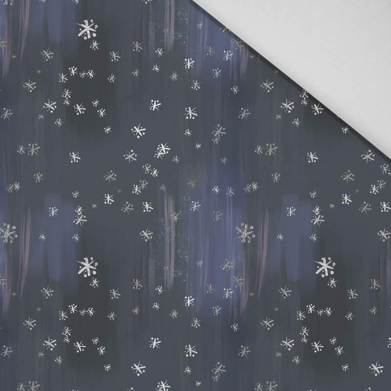 SCHNEEHIMMEL / navy (VERZAUBERTER WINTER) - HOME DECOR PREMIUM Webware