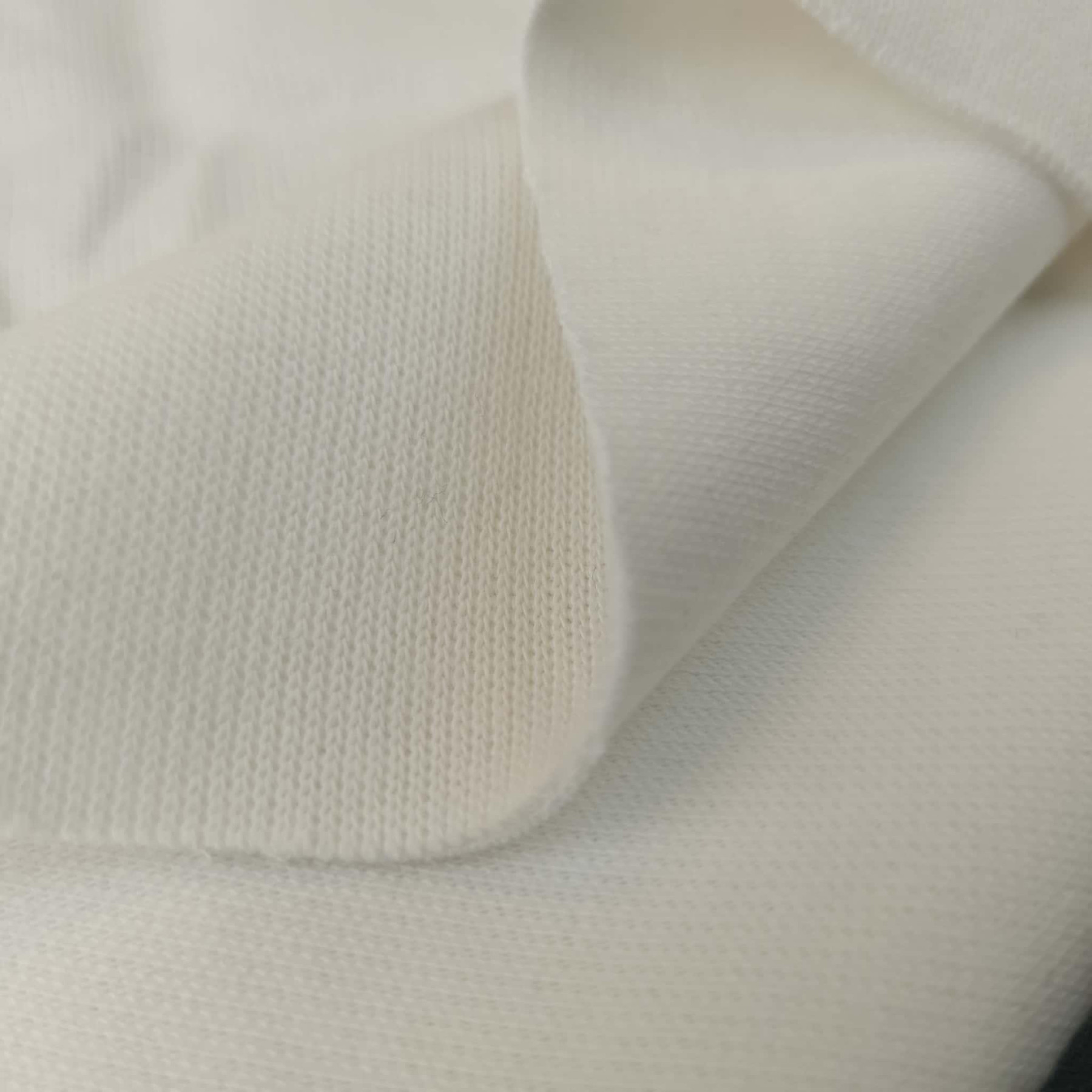 Baumwoll-Strick-Sweat "Margot" - ECRU (natur)