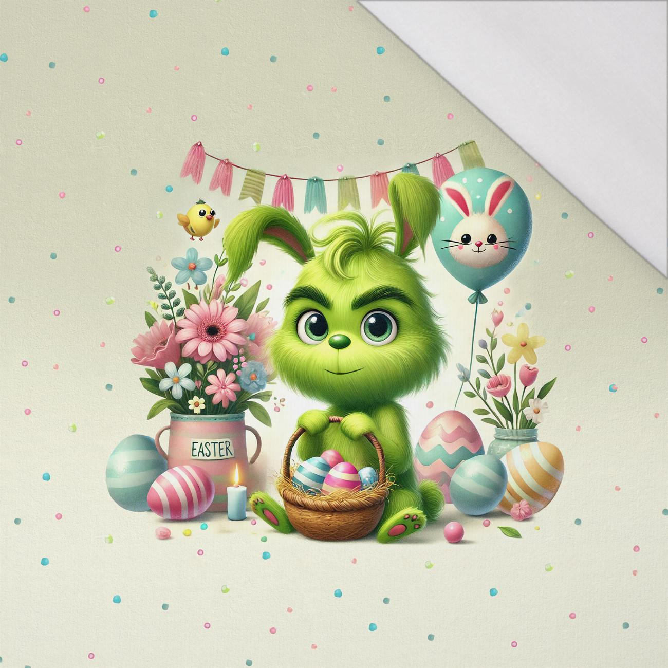 FUNNY EASTER WZ. 5 - panel (60cm x 50cm) SINGLE JERSEY 