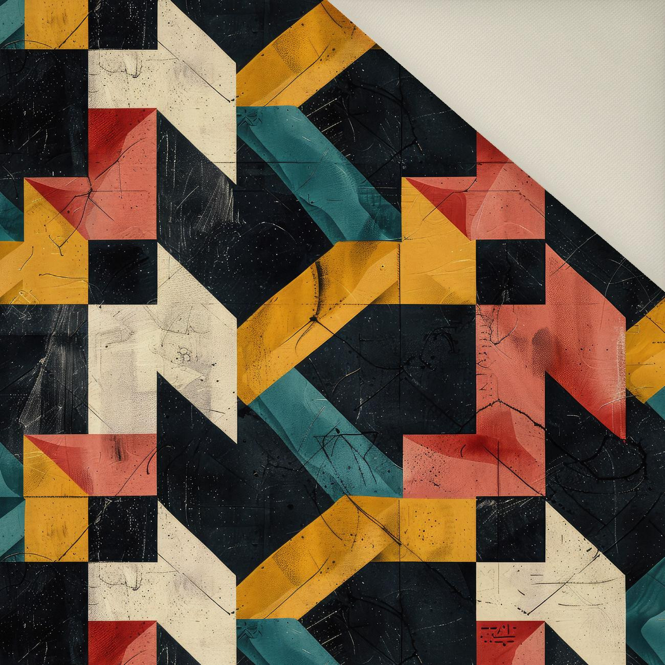 GEOMETRIC WZ. 1- Polster- Velours