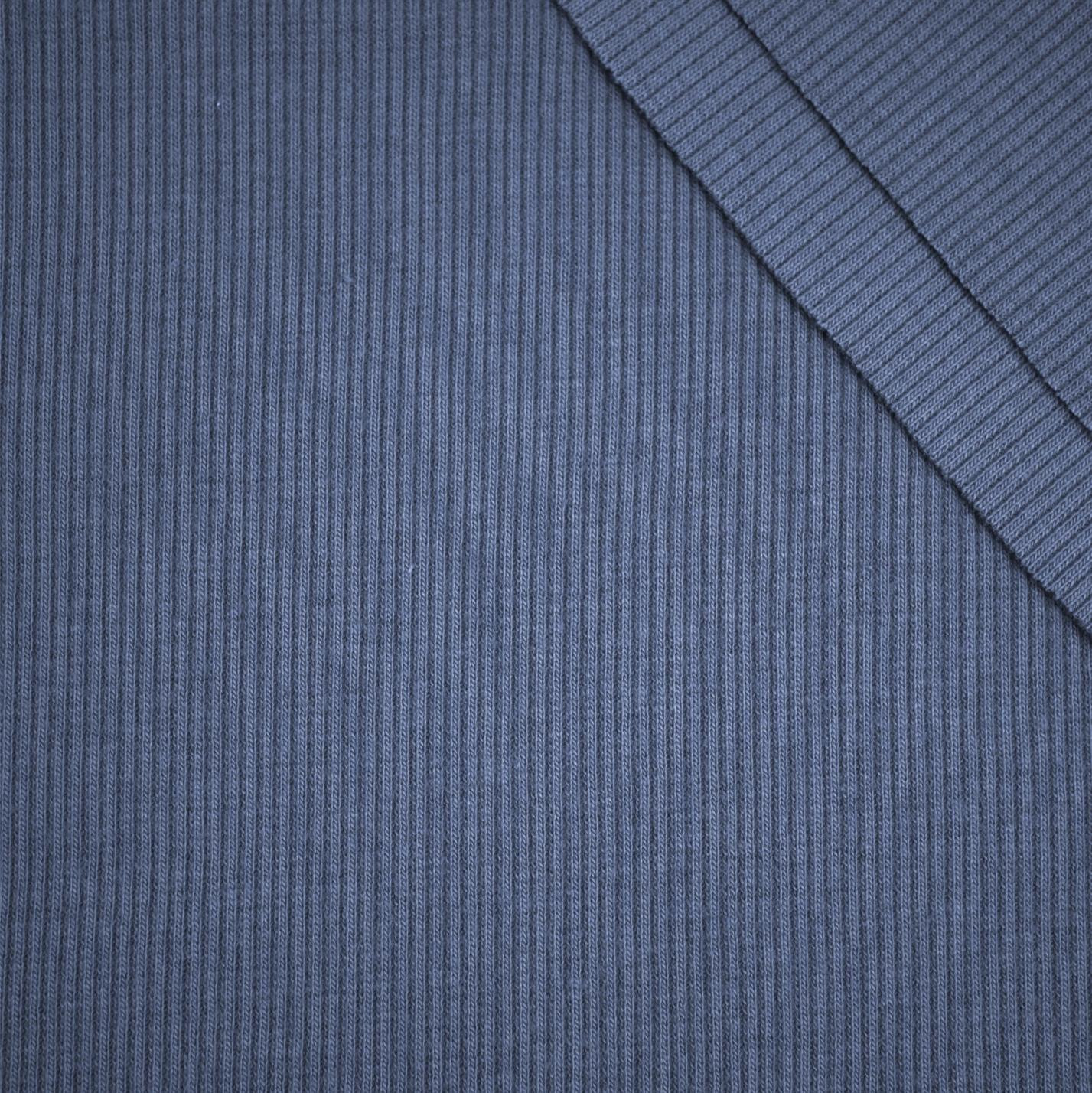 Strickware gerippt - Dunkelblau (M-06)