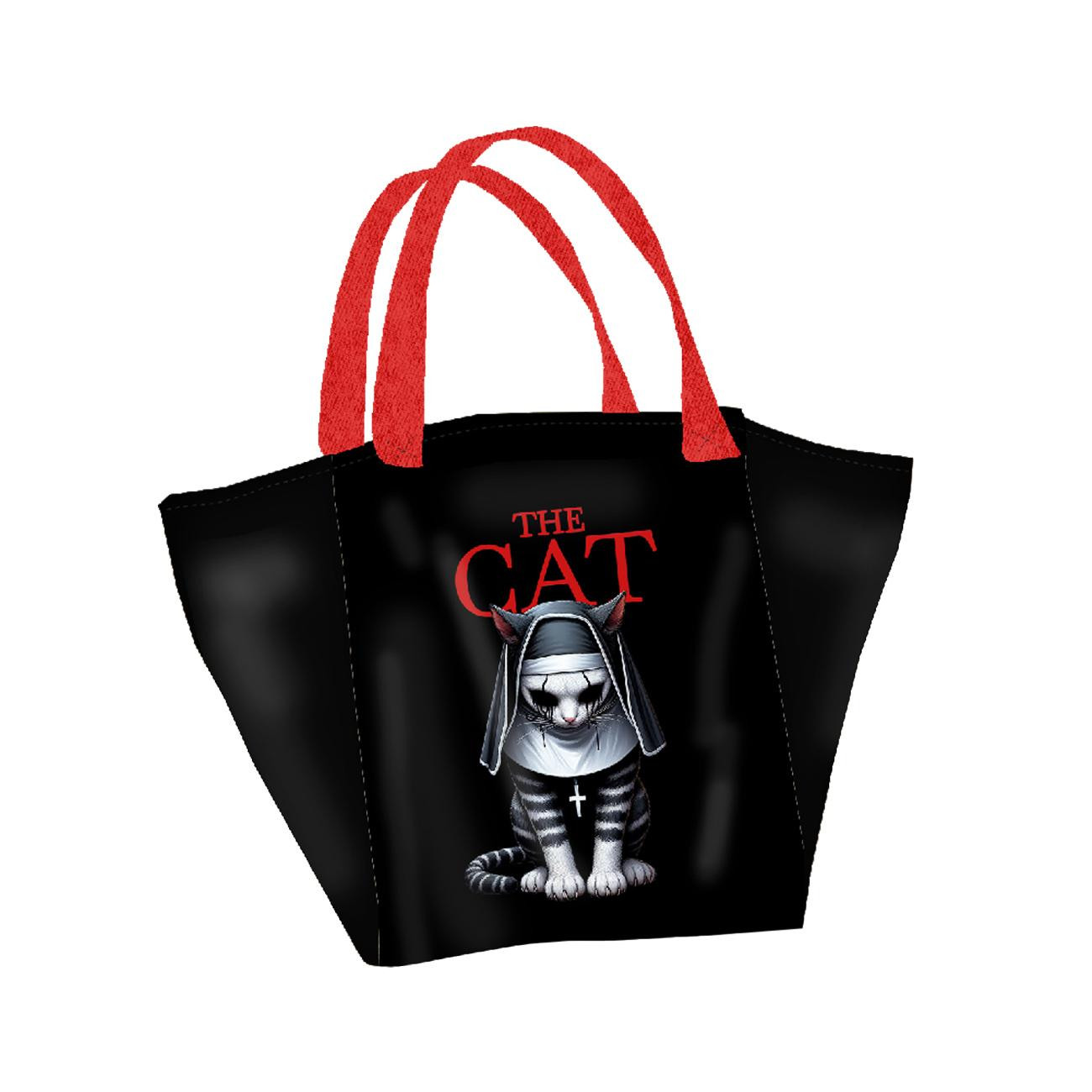 XL Tasche mit Utensilientasche 2 in 1 - HALLOWEEN CAT - Nähset