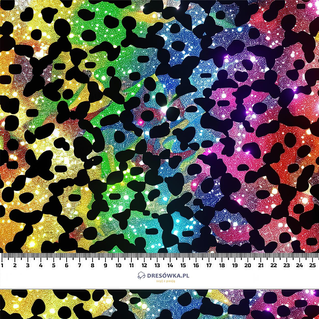 HOLOGRAPHIC RAINBOW wz. 4- Single Jersey mit Elastan ITY