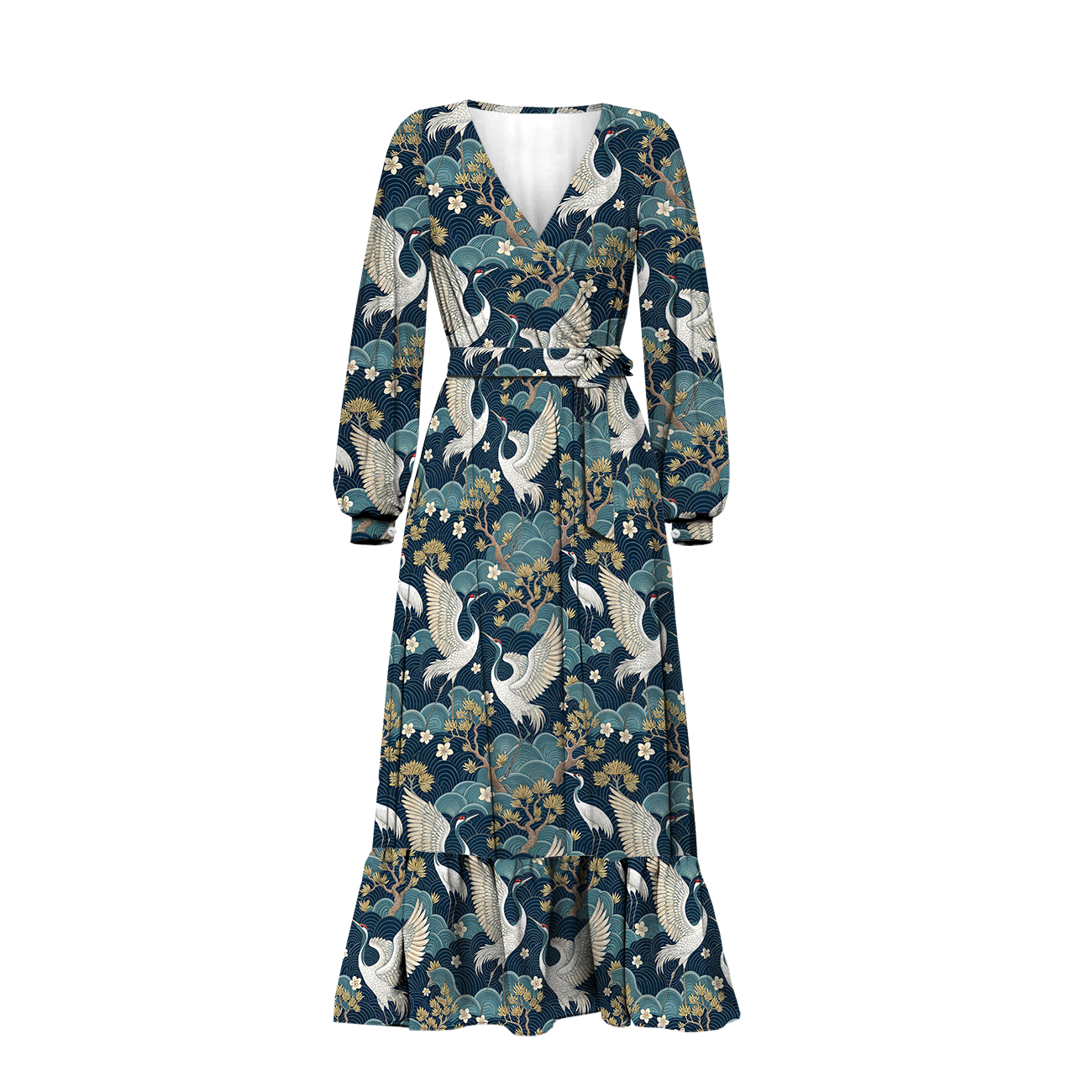 WICKELKLEID MIT RÜSCHEN (ABELLA) - Japanese Garden wz.3 - Nähset 