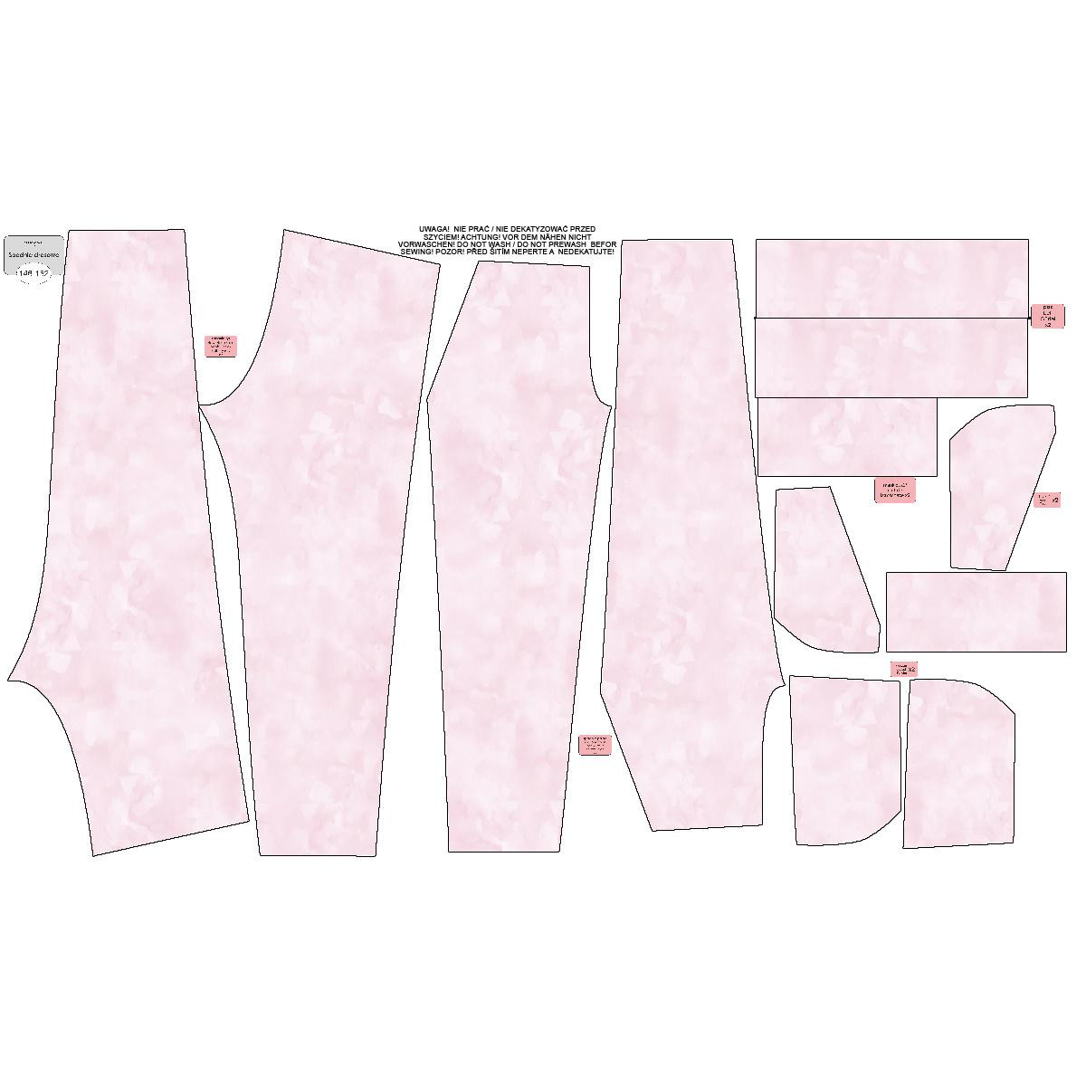 KINDER-JOGGINGHOSE "LYON" (134/140) - CAMOUFLAGE m. 2 (rosa) - Sommersweat