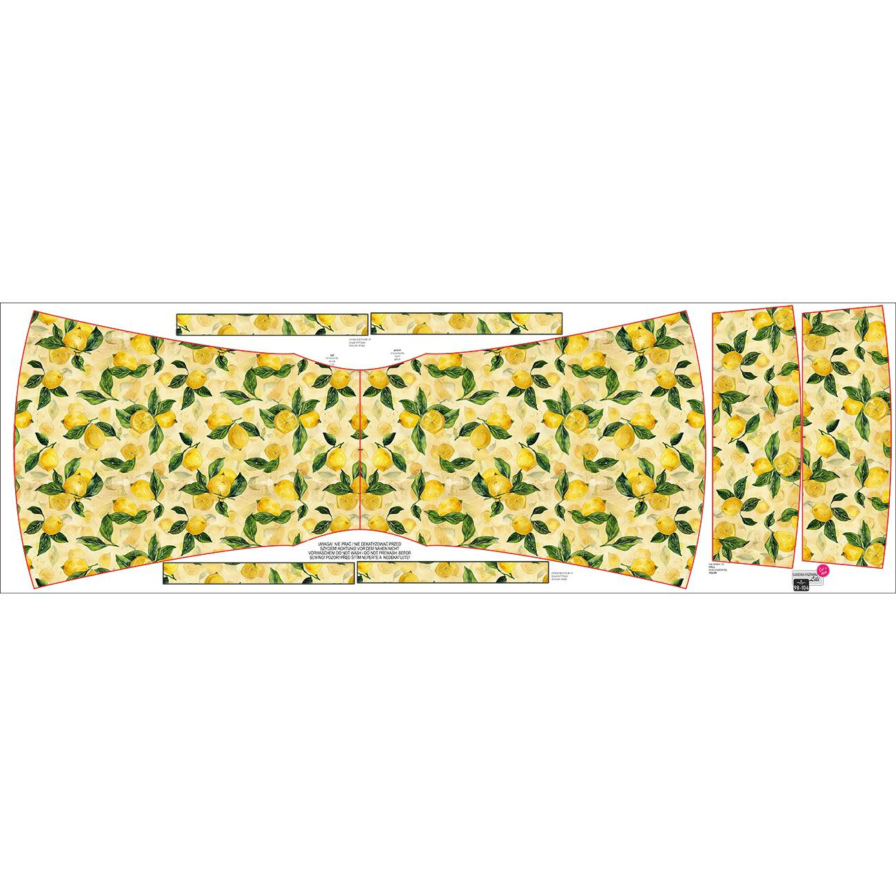 Carmenausschnitt Kleid (LILI) - LEMON wz.2 - Nähset 