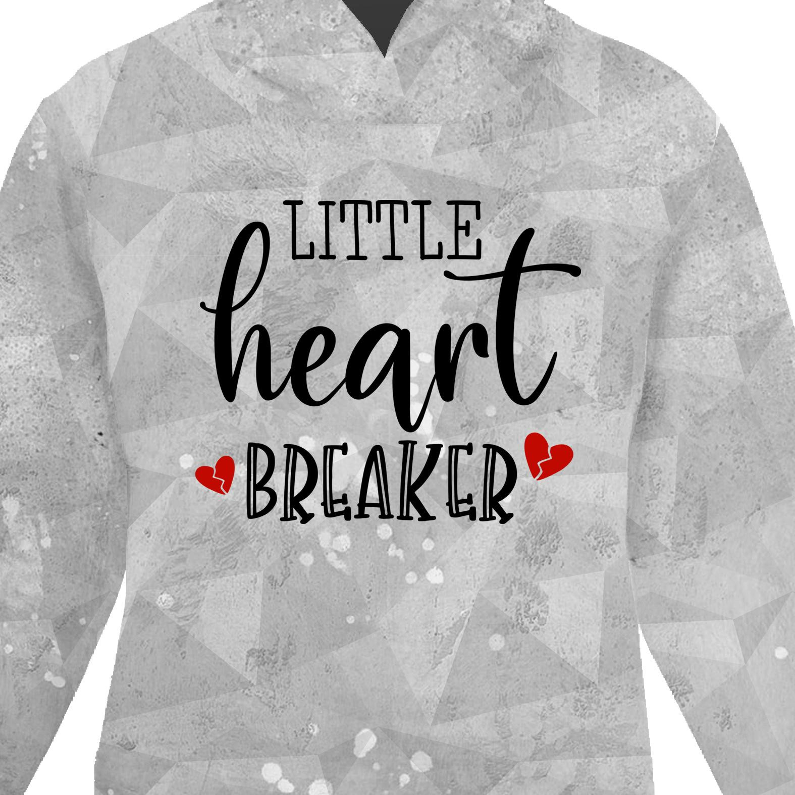 KINDER HOODIE (ALEX) - LITTLE HEART BREAKER (BE MY VALENTINE) / EIS - Nähset