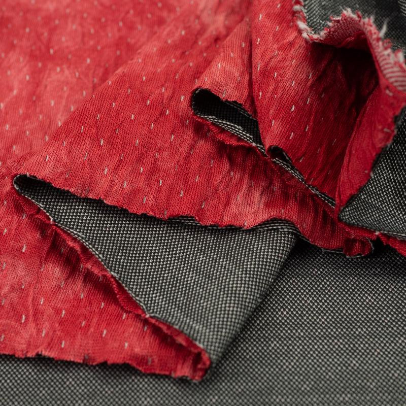 MARMOR / rot used-look Jacquard