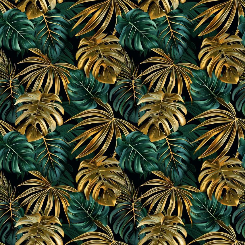 MONSTERA / JUNGLE wz.7 ( SMARAGD )