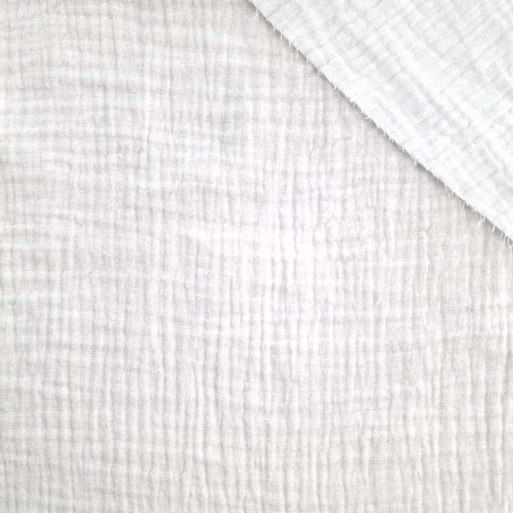 Baumwoll Musselin Double Gauze - WEISS