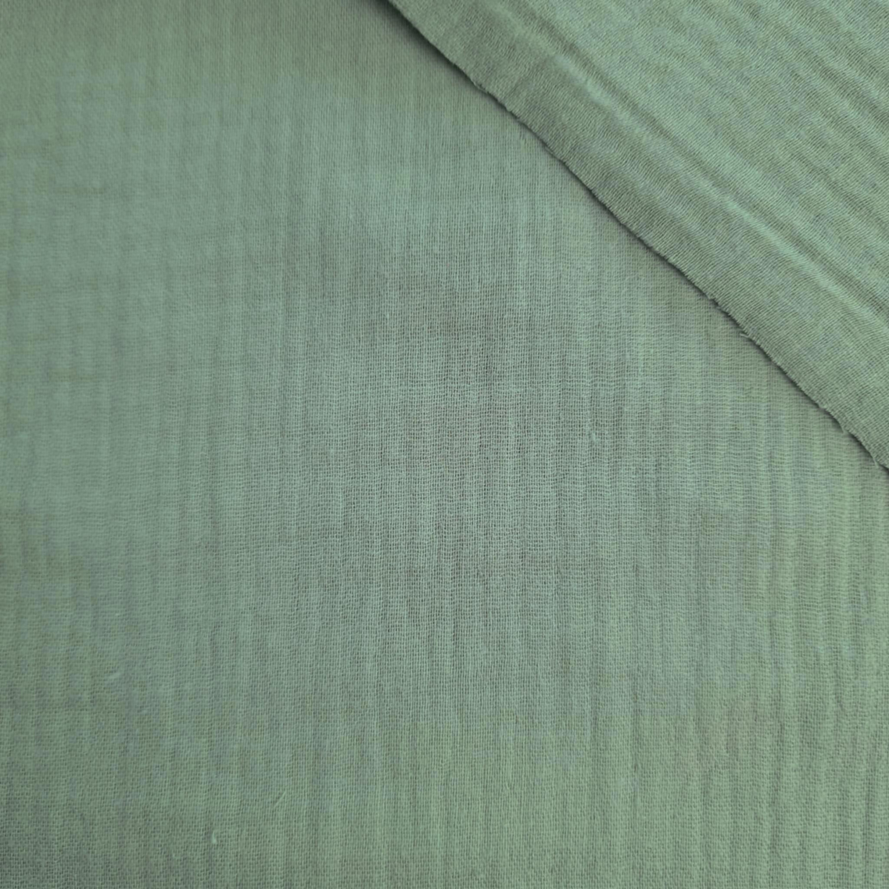 Baumwoll Musselin Double Gauze - Gedecktes Mint