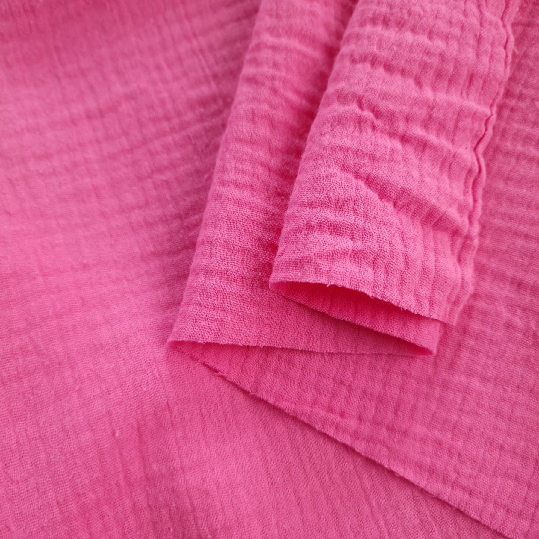 Baumwoll Musselin Double Gauze - ROSA (PINK)