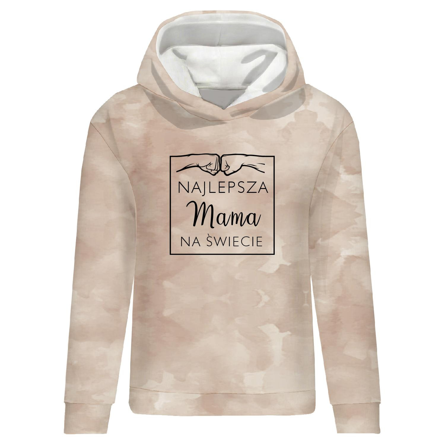 CLASSIC DAMEN HOODIE (POLA) - MAMA / CAMOUFLAGE m. 2 (beige) - Sommersweat