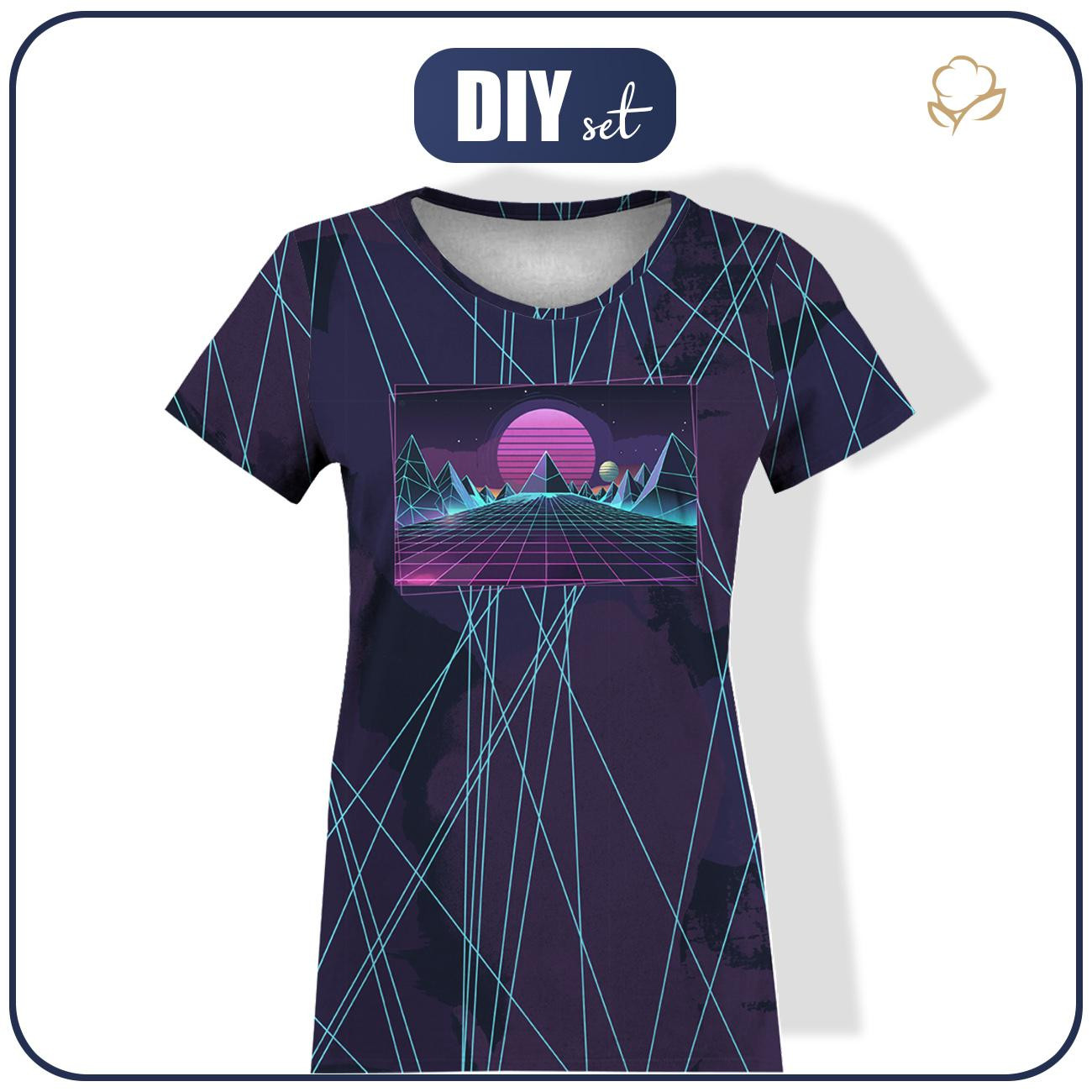 DAMEN T-SHIRT - NEON GALAXY MS.12 - Nähset