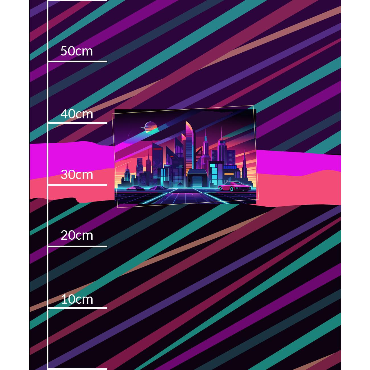 NEON GALAXY WZ.7 - Paneel (60cm x 50cm)- Single Jersey mit Elastan ITY