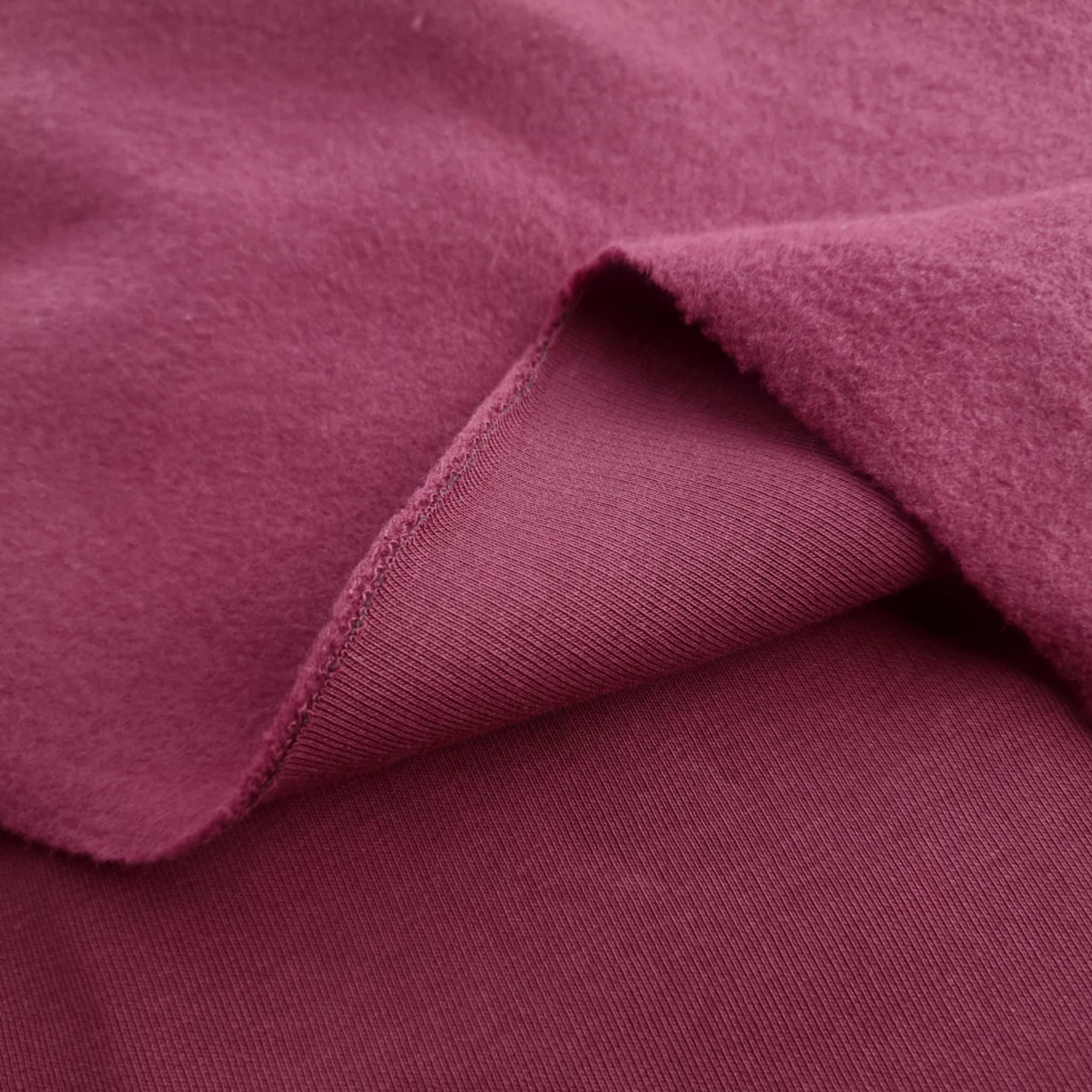 Wintersweat angeraut D300 - AUBERGINE (D-215)