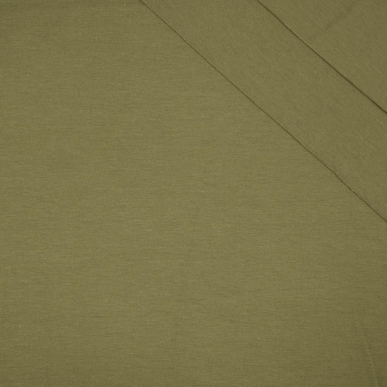 D-13 Olivgrün - single jersey mit elastan TE210