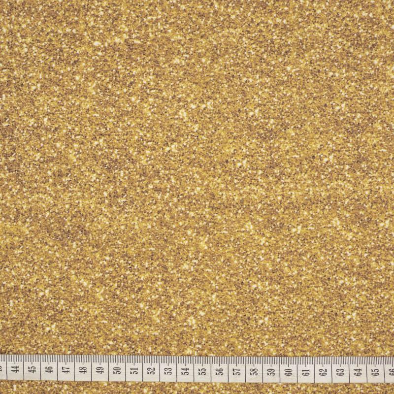 GLITZER Ms 1 (gold) - bio single jerset mit Elastan  Sommersweat