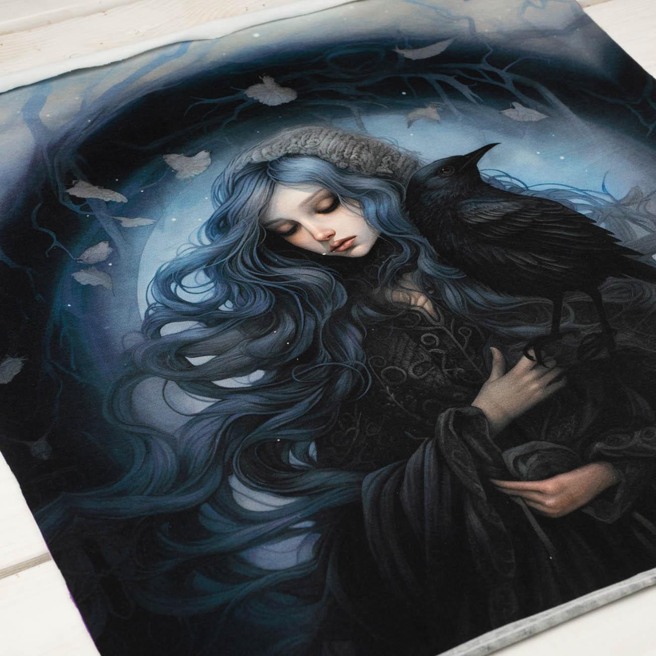 GOTHIC GIRL M. 2 - Paneel (60cm x 50cm) SINGLE JERSEY 