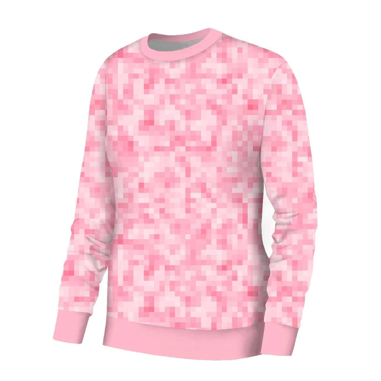 BASIC DAMEN SWEATSHIRT (HANA) - PIXEL MS.2 / rosa - Nähset