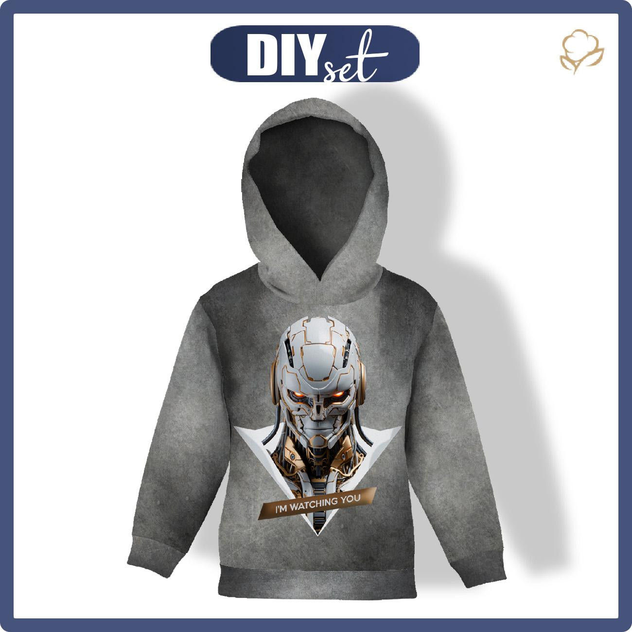 KINDER HOODIE (ALEX) - ROBOT wz.4 - Nähset