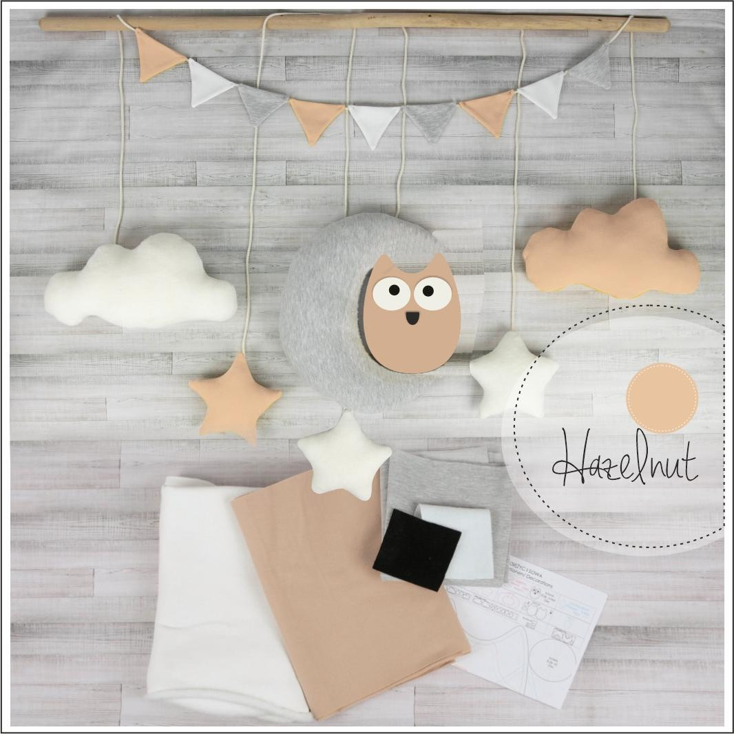 DIY KIT GIRLANDA - EULE + Papiermuster