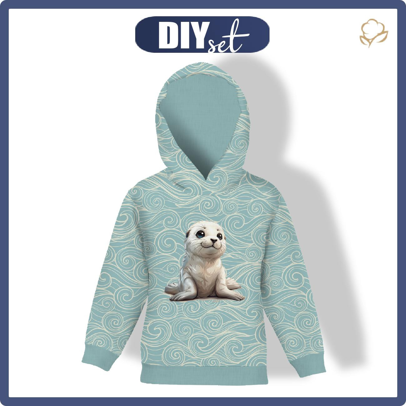 KINDER HOODIE (ALEX) - SWEET SEAL - Nähset