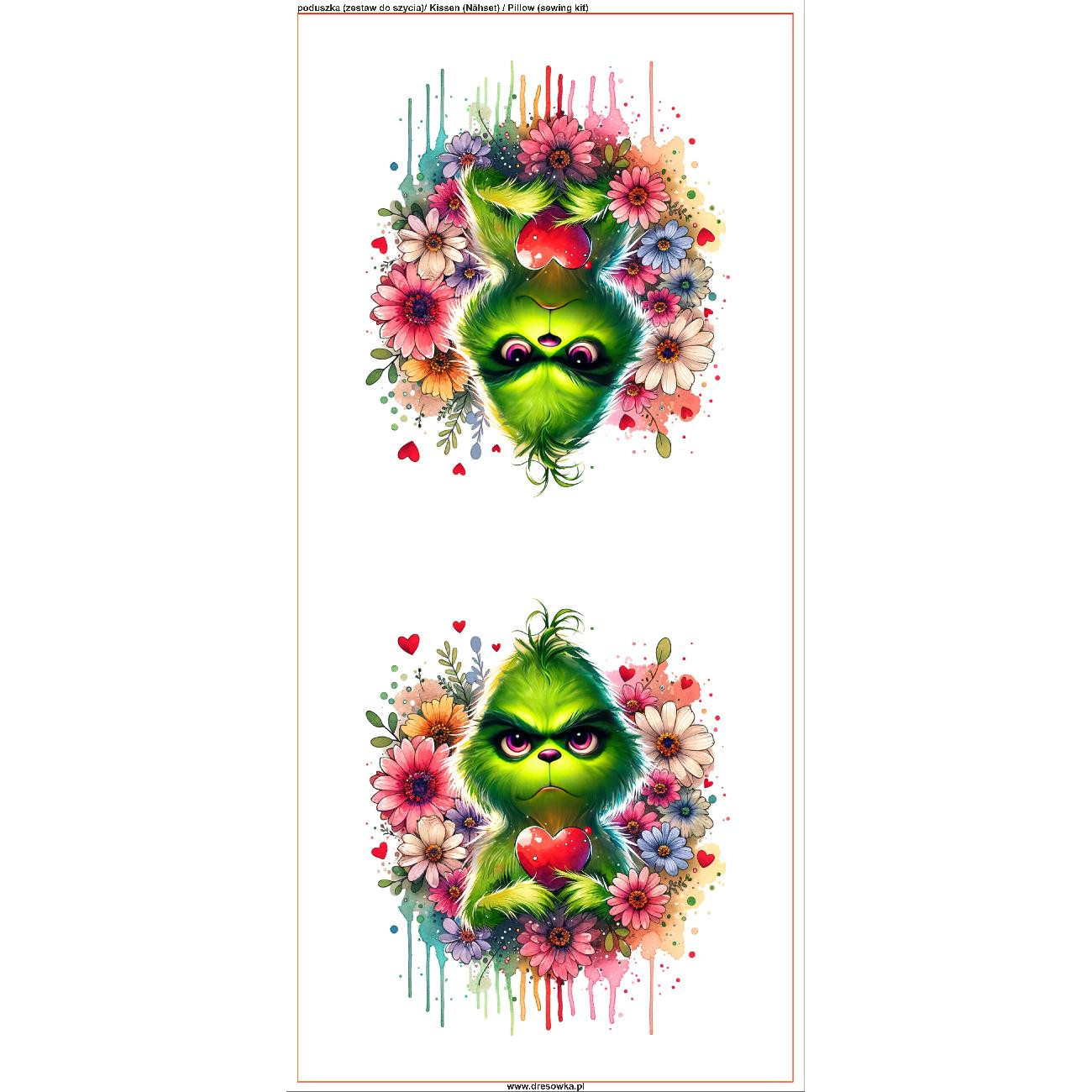 KISSEN 45x45 - VALENTINE'S DAY / prankster 3  - Nähset